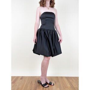 Vintage Bubble Skirt Drop Waist Mini Midi Dress Wedding Guest Whimsigoth Y2K 90s